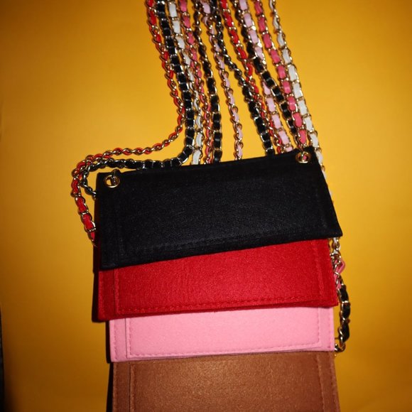 Handbags - Long wallet and Clutch Insert on Chain